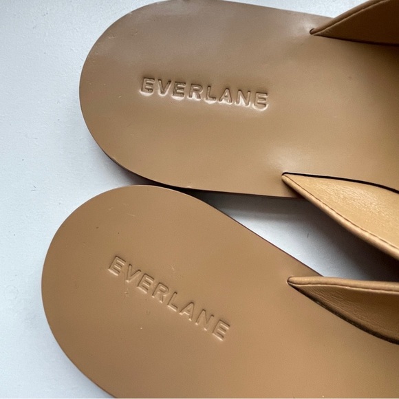 Everlane Tan Taupe Leather THE DAY CROSSOVER SANDAL 9.5 - Picture 5 of 8